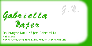 gabriella majer business card